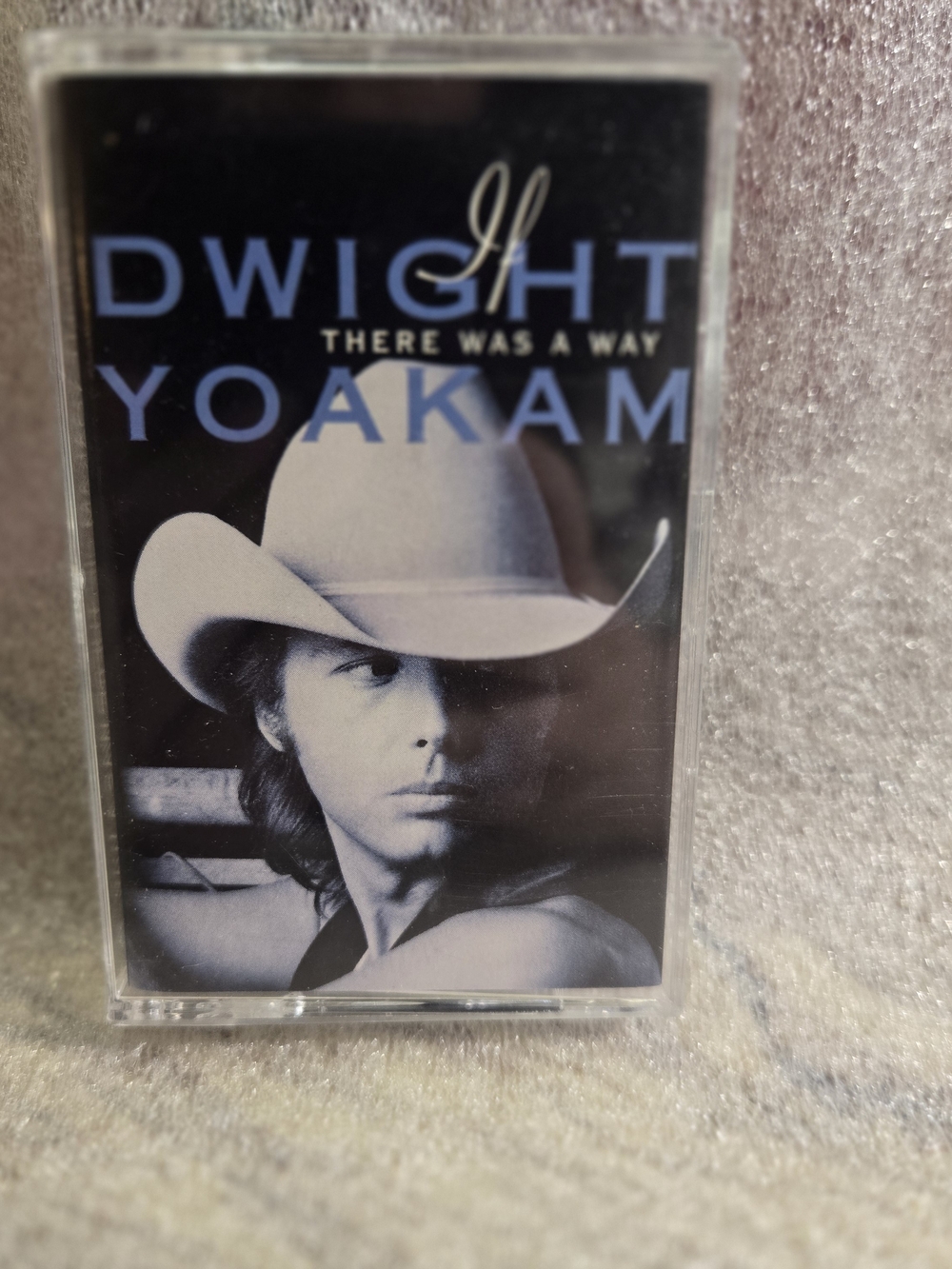 vintage cassette tape of Dwight Yoakam's 1990 country album If There Was a Way